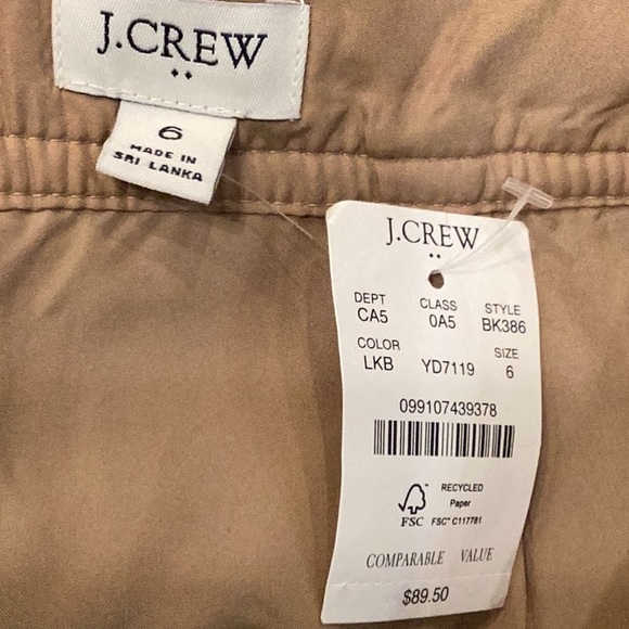 NWT J. Crew Plaid wool-blend A-line mini skirt Size 6 - Picture 5 of 8